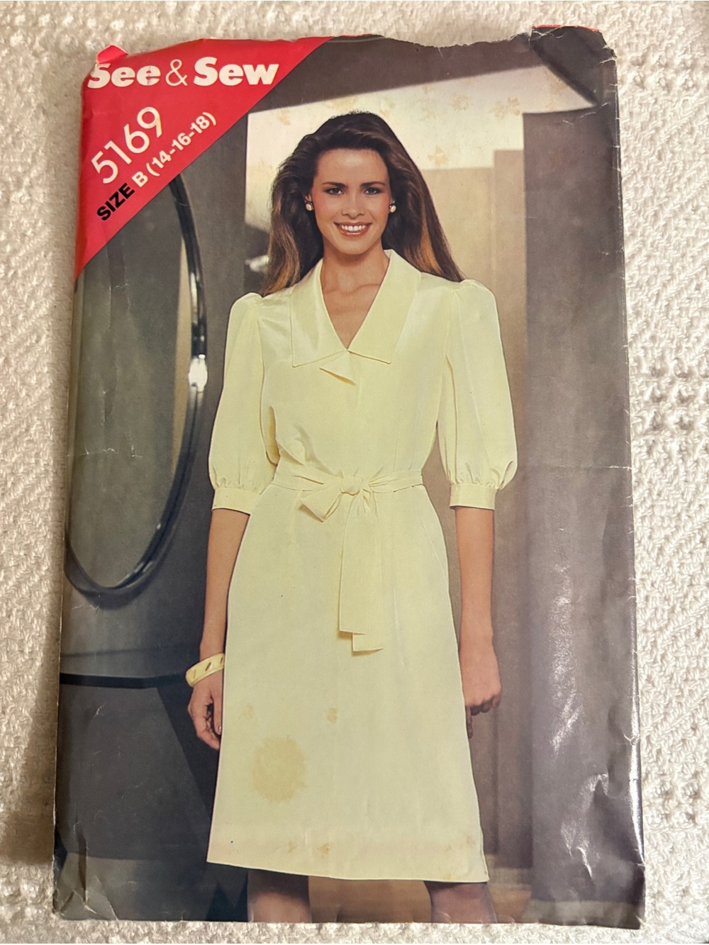 Vintage Butterick See & Sew Pattern 5169B for Women’s Dress
